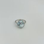 Серебряное кольцо Tiva с натуральным топазом 7.046ct, вес изделия 3,79 гр (2129608) 18 размер