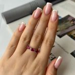 Серебряное кольцо Tiva с натуральным рубином 1.961ct, вес изделия 2,35 гр (2140504) 18.5 размер