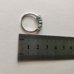 Серебряное кольцо Tiva с натуральным изумрудом 1.306ct, вес изделия 2,13 гр (2146957) 17.5 размер