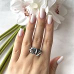 Серебряное кольцо Tiva с мистик топазом 10.899ct, вес изделия 5,78 гр (2150770) 18.5 размер