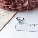 Серебряное кольцо Tiva с натуральным изумрудом 1.45ct, вес изделия 2,78 гр (2150947) 18 размер