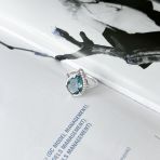 Серебряное кольцо Tiva с топазом Лондон Блю 2.775ct, вес изделия 3,36 гр (2151746) 18 размер