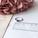 Серебряное кольцо Tiva с натуральным сапфиром 0.821ct, вес изделия 1,55 гр (2157656) 17 размер