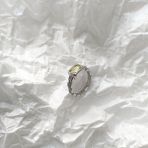 Серебряное кольцо Tiva с Натуральным зеленим кварцем 1.333ct, вес изделия 3,57 гр (2162131) 18.5 размер