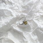 Серебряное кольцо Tiva с Натуральным зеленим кварцем 1.735ct, вес изделия 2,45 гр (2162162) 17 размер