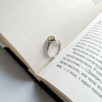 Серебряное кольцо Tiva с Натуральным зеленим кварцем 1.735ct, вес изделия 2,45 гр (2162162) 17 размер