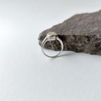 Серебряное кольцо Tiva с Натуральным зеленим кварцем 1.735ct, вес изделия 2,45 гр (2162162) 17 размер