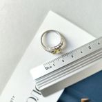 Серебряное кольцо Tiva с Натуральным зеленим кварцем 1.863ct, фианитами, вес изделия 3,24 гр (2162254) 18.5 размер