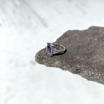 Серебряное кольцо Tiva с натуральным аметистом 7.193ct, вес изделия 5,42 гр (2163091) 18.5 размер