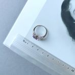 Серебряное кольцо Tiva с натуральным аметистом 4.838ct, вес изделия 5,19 гр (2163190) 18.5 размер