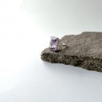 Серебряное кольцо Tiva с натуральным аметистом 14.208ct, вес изделия 7,79 гр (2163664) 18.5 размер