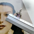 Серебряное кольцо Tiva с натуральным аметистом 14.208ct, вес изделия 7,79 гр (2163664) 18.5 размер