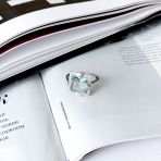 Серебряное кольцо Tiva с мистик топазом 3.975ct, вес изделия 4,71 гр (2163800) 17 размер