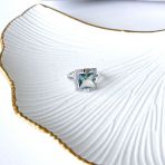 Серебряное кольцо Tiva с мистик топазом 3.975ct, вес изделия 4,71 гр (2163800) 17 размер