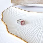 Серебряное кольцо Tiva с Султанит султанитом 4.122ct, вес изделия 3,79 гр (2163848) 18.5 размер