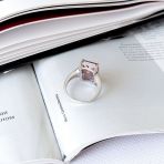 Серебряное кольцо Tiva с Султанит султанитом 7.651ct, вес изделия 5,29 гр (2163862) 18.5 размер