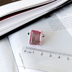 Серебряное кольцо Tiva с Султанит султанитом 15.32ct, вес изделия 7,23 гр (2163886) 17.5 размер