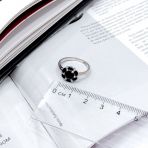 Серебряное кольцо Tiva с натуральным сапфиром 1.71ct, вес изделия 2,76 гр (2164951) 17 размер