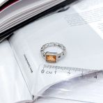 Серебряное кольцо Tiva с Натуральным золотим кварцем 1.725ct, вес изделия 3,58 гр (2165804) 17 размер