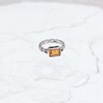 Серебряное кольцо Tiva с Натуральным золотим кварцем 1.725ct, вес изделия 3,58 гр (2165804) 17 размер