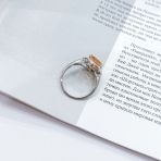 Серебряное кольцо Tiva с Натуральным золотим кварцем 3.388ct, вес изделия 3,92 гр (2165842) 17.5 размер