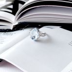 Серебряное кольцо Tiva с натуральным топазом 6.437ct, вес изделия 5,18 гр (2165958) 17.5 размер