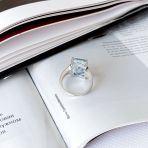 Серебряное кольцо Tiva с натуральным топазом 9.91ct, вес изделия 6,16 гр (2165972) 18.5 размер