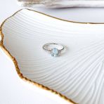 Серебряное кольцо Tiva с натуральным топазом 1.703ct, вес изделия 2,26 гр (2166030) 17.5 размер