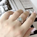 Серебряное кольцо Tiva с натуральным топазом 2.4ct, вес изделия 3,06 гр (2166153) 18.5 размер