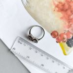 Серебряное кольцо Tiva с натуральным гранатом 3.11ct, вес изделия 4,24 гр (2166238) 18.5 размер