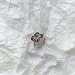 Серебряное кольцо Tiva с натуральным гранатом 3.11ct, вес изделия 4,24 гр (2166238) 18.5 размер