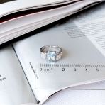 Серебряное кольцо Tiva с натуральным топазом 4.463ct, вес изделия 4,01 гр (2167860) 18.5 размер