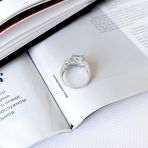 Серебряное кольцо Tiva с натуральным топазом 4.463ct, вес изделия 4,01 гр (2167860) 18.5 размер