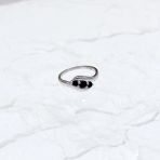 Серебряное кольцо Tiva с натуральным сапфиром 0.683ct, вес изделия 2,93 гр (2168829) 17 размер