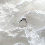 Серебряное кольцо Tiva с натуральным аметистом 2.63ct, вес изделия 3,05 гр (2163275) 17.5 размер