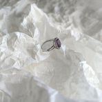 Серебряное кольцо Tiva с натуральным аметистом 2.63ct, вес изделия 3,05 гр (2163275) 17.5 размер