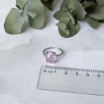 Серебряное кольцо Tiva с морганитом nano 3.788ct, вес изделия 2,53 гр (1988053) 18 размер