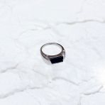 Серебряное кольцо Tiva с натуральным сапфиром 3.392ct, вес изделия 5,64 гр (2162520) 17 размер