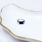 Серебряное кольцо Tiva с натуральным сапфиром 3.392ct, вес изделия 5,64 гр (2162520) 17 размер