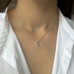 Серебряная подвеска Tiva с топазом Лондон Блю 0.345ct (2140252)