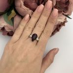 Серебряное кольцо Tiva с натуральным гранатом 4.068ct, вес изделия 4,07 гр (1531785) 18 размер