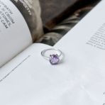 Серебряное кольцо Tiva с александритом 3.602ct, вес изделия 2,59 гр (1825518) 17 размер