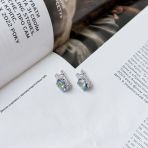 Серебряные серьги Tiva с мистик топазом 3.812ct (1913116)