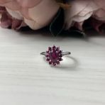 Серебряное кольцо Tiva с натуральным рубином 1.62ct, вес изделия 2,6 гр (1968109) 18 размер