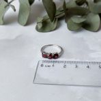 Серебряное кольцо Tiva с натуральным гранатом 2.133ct, вес изделия 2,26 гр (1987582) 17.5 размер