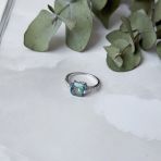 Серебряное кольцо Tiva с мистик топазом 3.24ct, вес изделия 2,26 гр (2016984) 17.5 размер