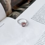 Серебряное кольцо Tiva с Султанит султанитом 3.04ct, вес изделия 2,54 гр (2020080) 17.5 размер