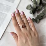 Серебряное кольцо Tiva с Султанит султанитом 3.04ct, вес изделия 2,54 гр (2020080) 17.5 размер