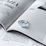 Серебряное кольцо Tiva с натуральным топазом 4.675ct, вес изделия 2,72 гр (2049425) 17 размер