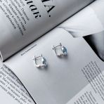 Серебряные серьги Tiva с натуральным топазом 5.992ct (2049432)